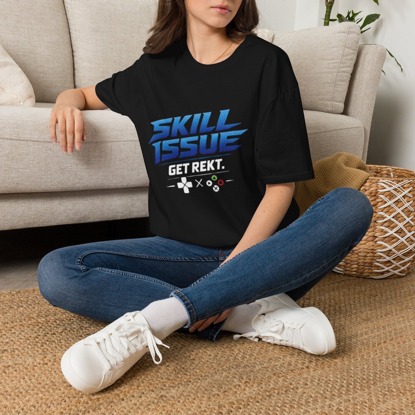 Skill Issue T-Shirt — 'Get Rekt' Gamer Graphic Tee