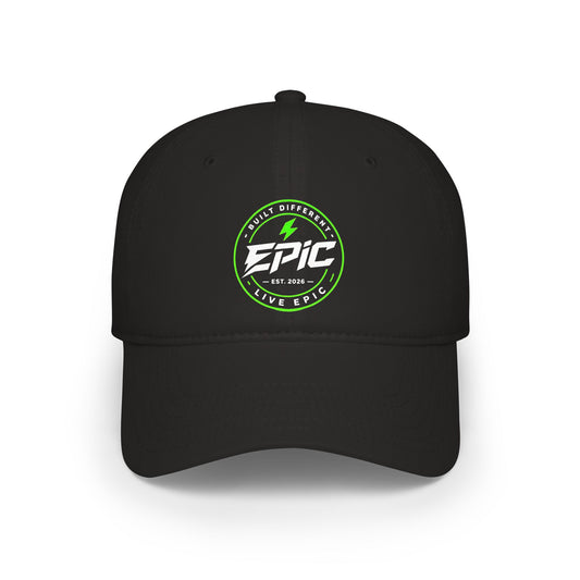 Ember Bolt Baseball Cap — Brand Neon Green Energy Logo Low-Profile Hat