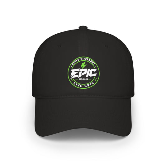 Ember Bolt Baseball Cap — Brand Neon Green Energy Logo Low-Profile Hat