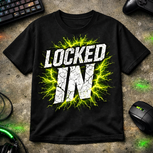 Locked In T-Shirt — Motivational Athletic Graphic Tee