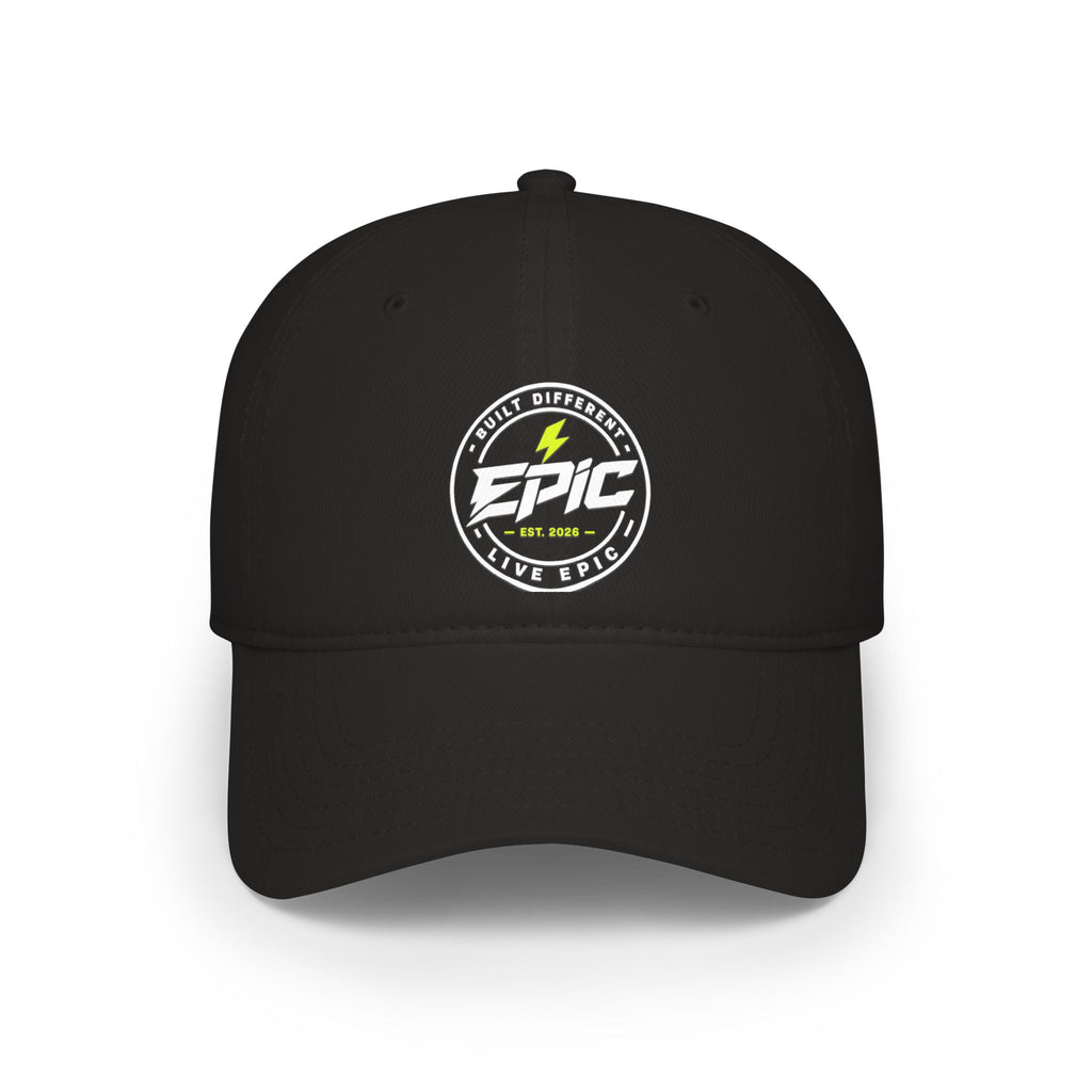 Ember Bolt Baseball Cap — Neon Green Energy Logo Low-Profile Hat
