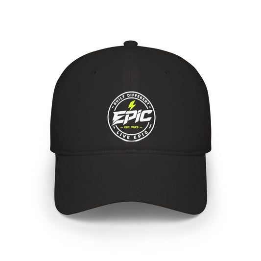Ember Bolt Baseball Cap — White Energy Logo Low-Profile Hat (Copy)