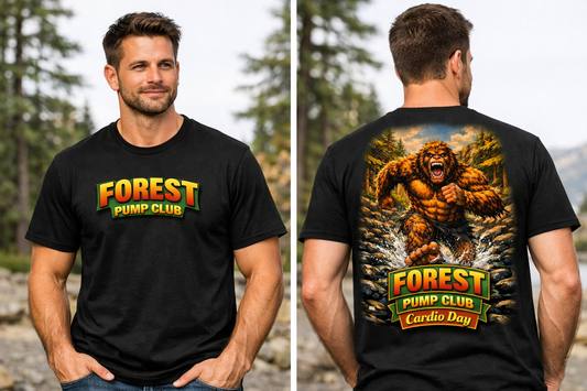 Forest Pump Club Tee — Bigfoot Creekback Graphic T-Shirt