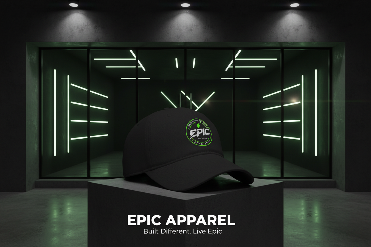 Epic Brand Hat Mockup
